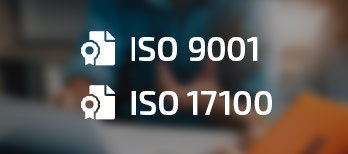 ISO 9001 / ISO 17100 zertifiziertes Übersetzungsbüro